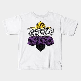 Veil of Butterflies, Pride Series - Nonbinary Kids T-Shirt